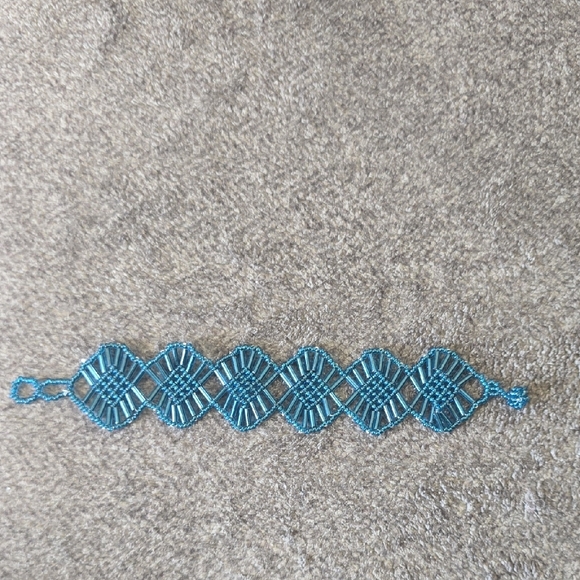 Jewelry - Handmade Teal Beaded Bracelet for Women